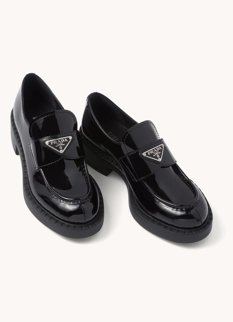 Mocassins de couro Prada