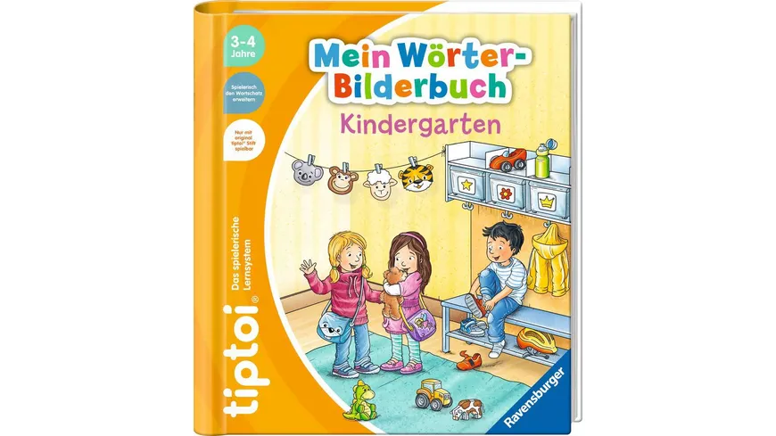 Ravensburger tiptoi - Mein Wörter-Bilderbuch Kindergarten, Los geht's in den Kindergarten