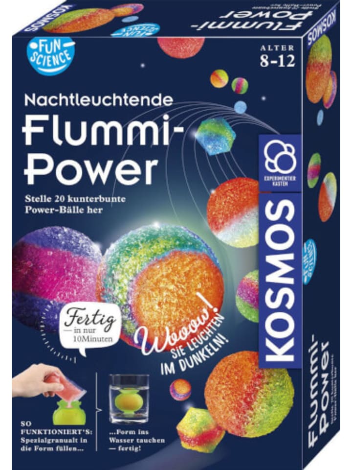 Kosmos Experimentierkasten Nachtleuchtende Flummi-Power - 8-12 Jahre günstig kaufen onesize