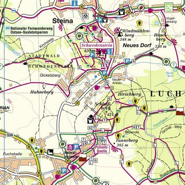 Westlausitz (vormals Pulsnitz und Umgebung) 1 : 33 000 - Wanderkarte