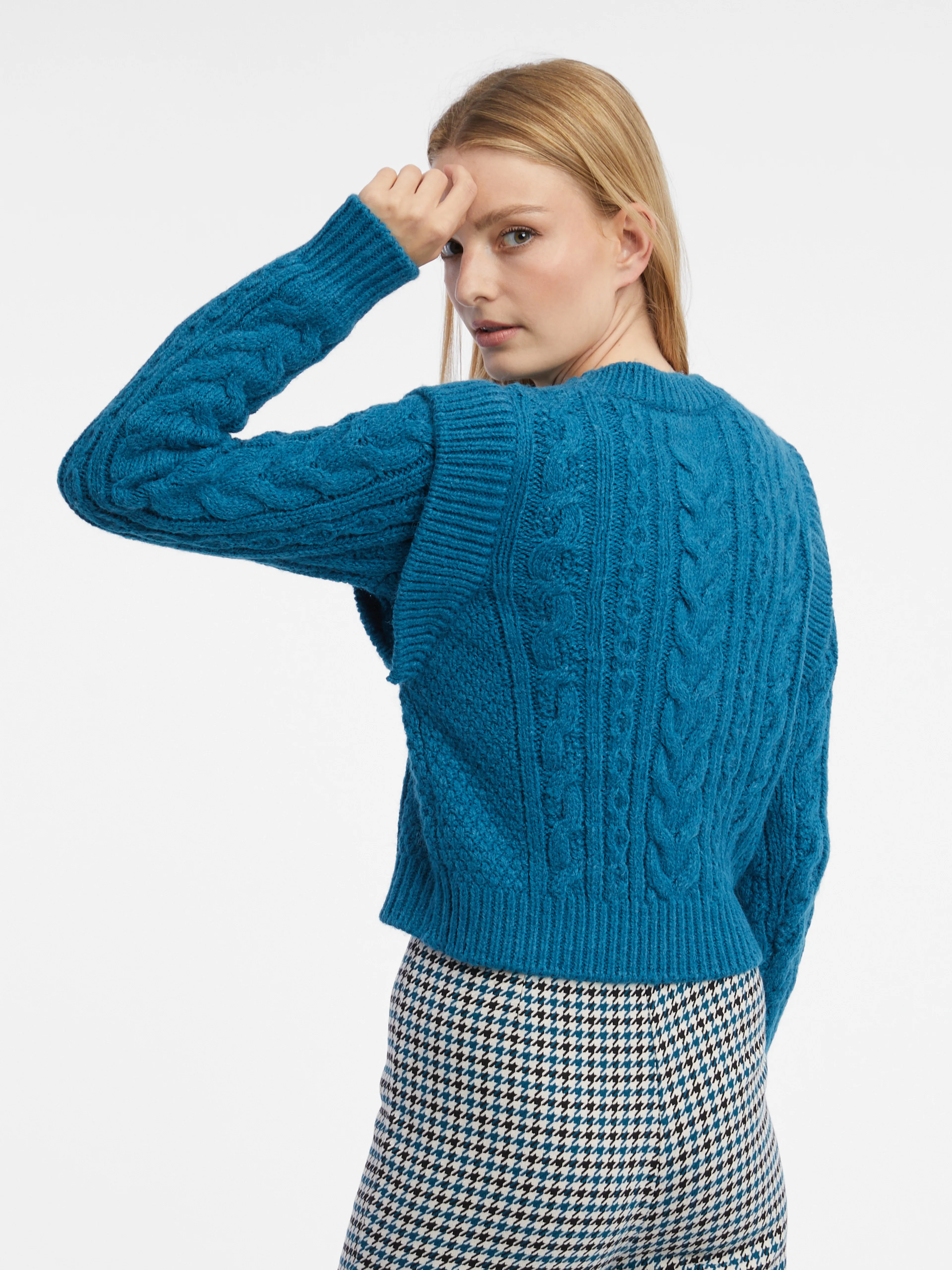 Blaue Damen Strickjacke ORSAY