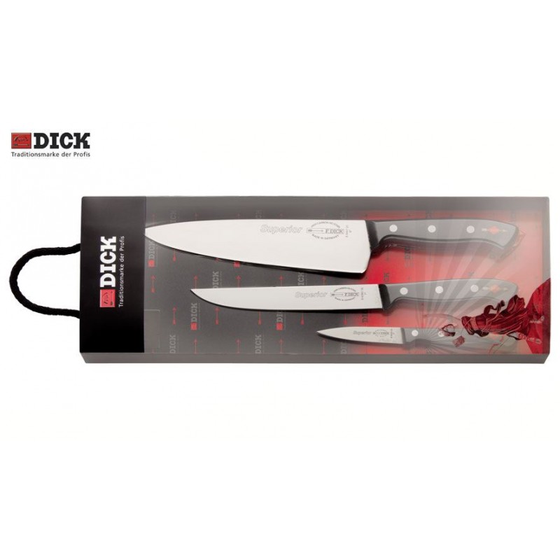 Küchenmesserset, Dick Superior 3 Stk. (Kochmesser - Ausbeinmesser - Gemüsemesser)