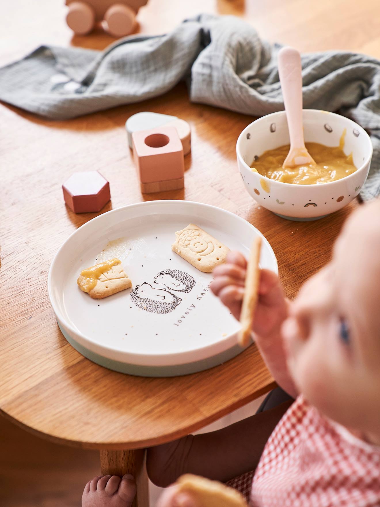 Set vaisselle en céramique et silicone imprimé animaux