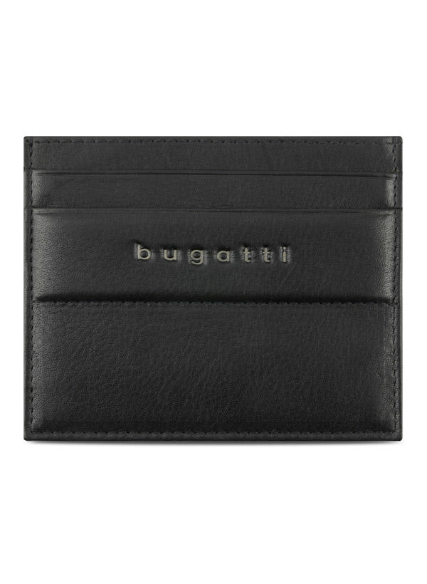 bugatti, Kartenbörse, Leder, schwarz