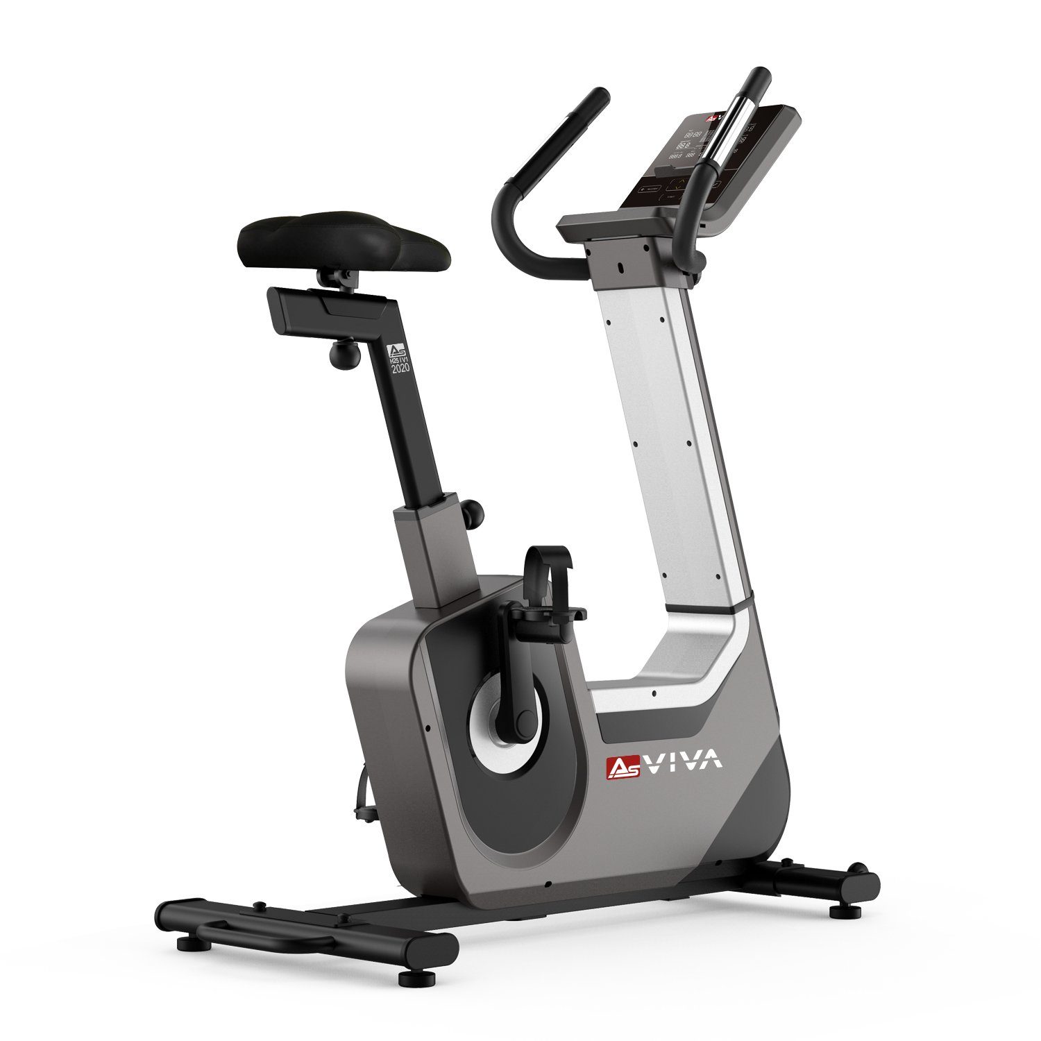 AsVIVA Ergometer Heimtrainer & Ergometer AsVIVA H25 Studio Pro, 6 virtuelle (Real-Live) Trainingsszenen, MP3 3,5 Klinke AUX-Anschluss
