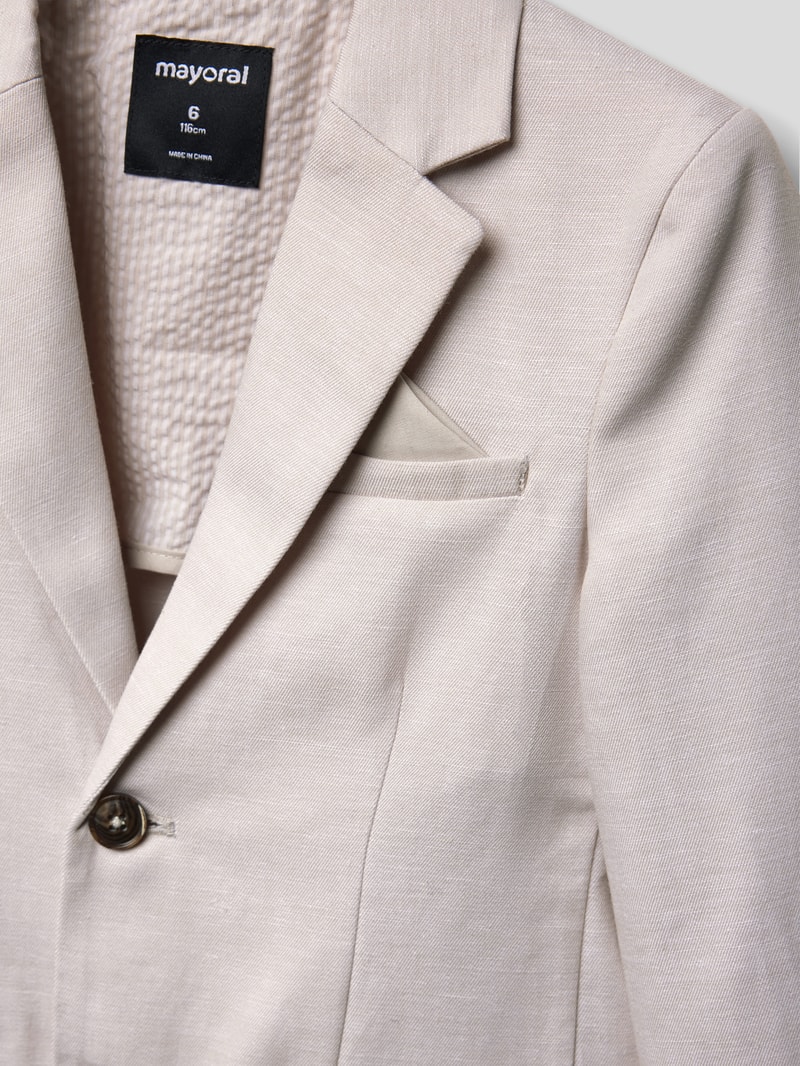 Blazer in melierter Optik in sand