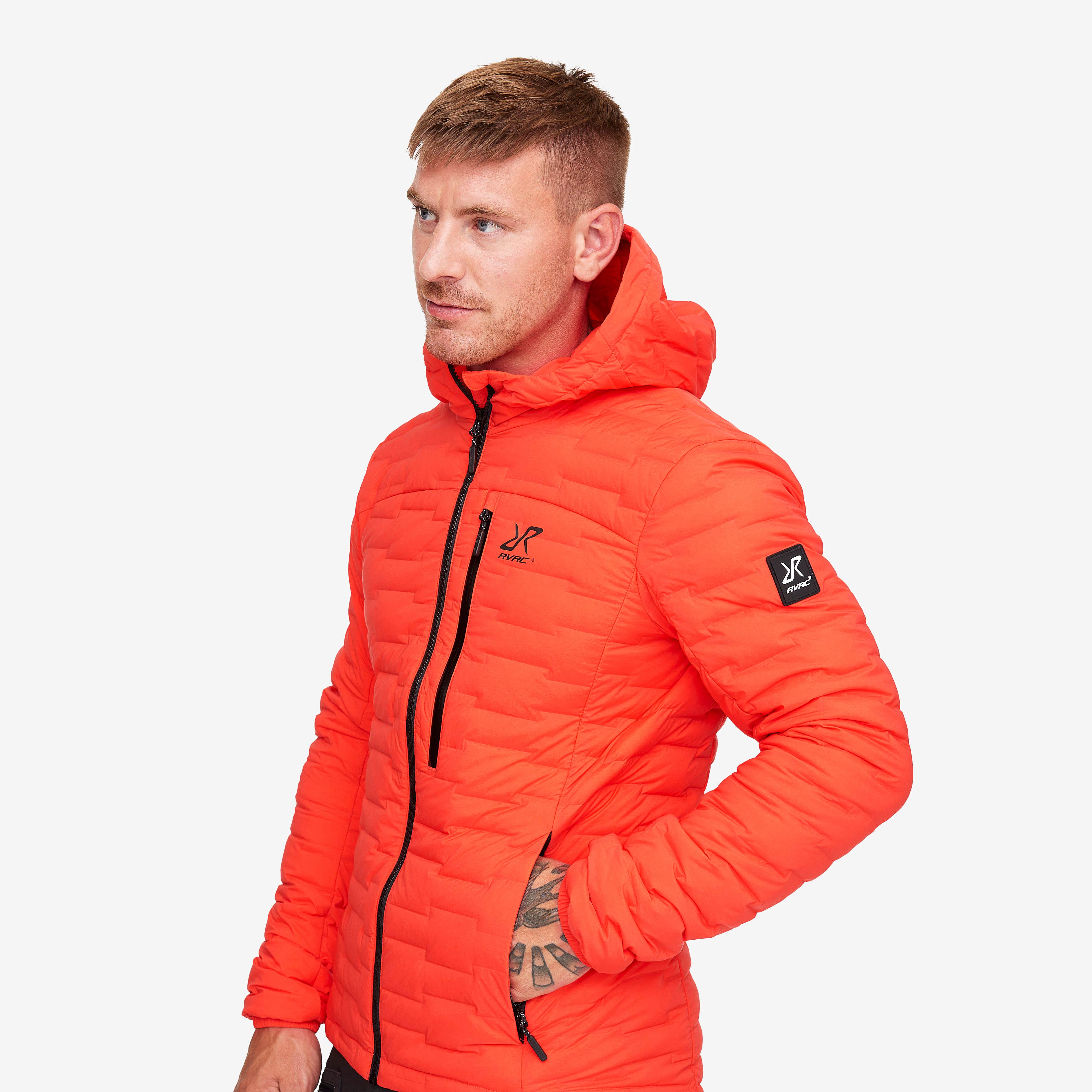 Flex Down Jacket Homme Mandarin Red