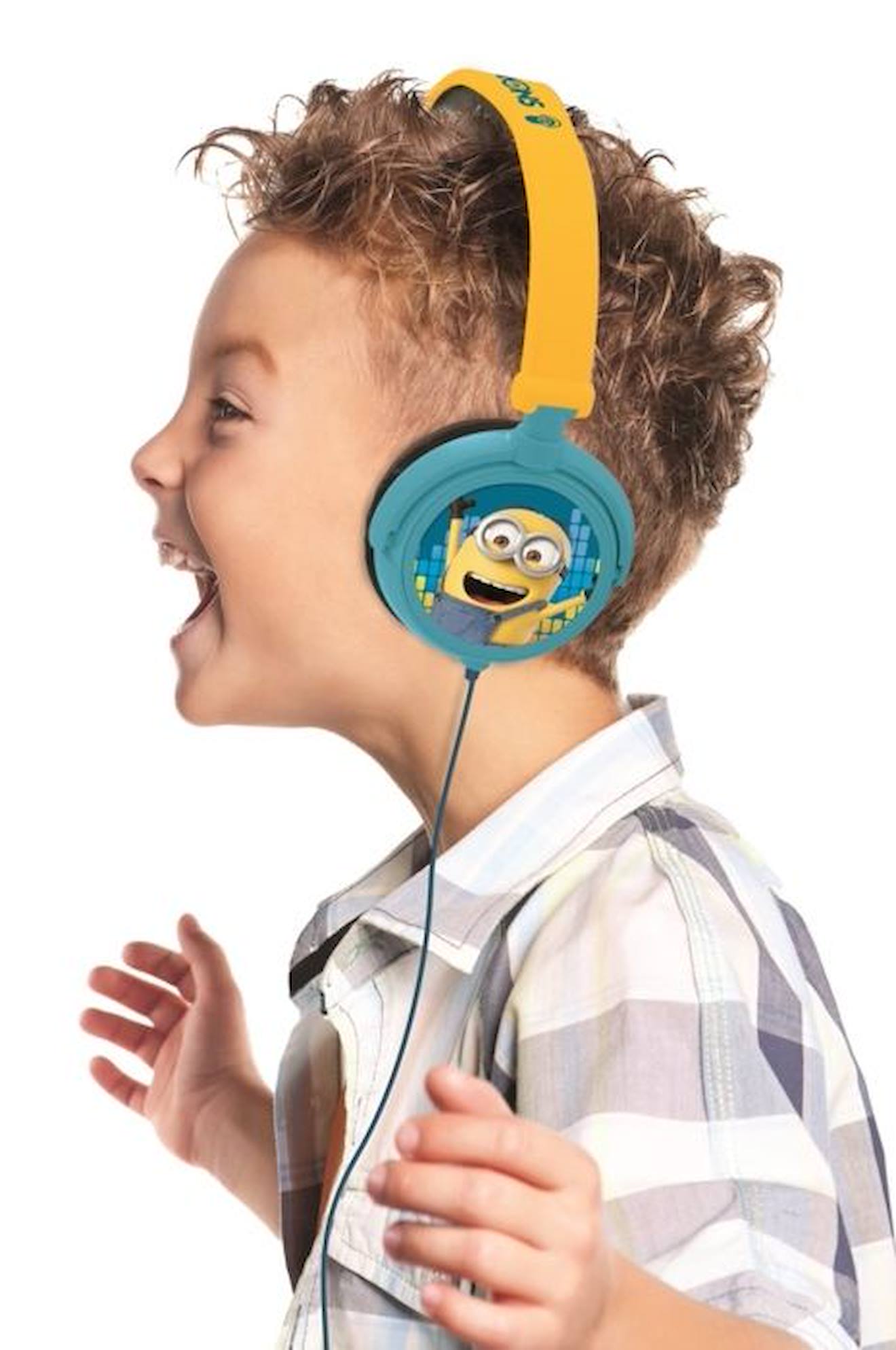Casque stéréo filaire pliable Les Minions jaune