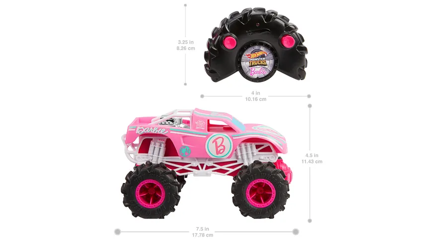 Hot Wheels HW R/C MT 1:24 Barbie