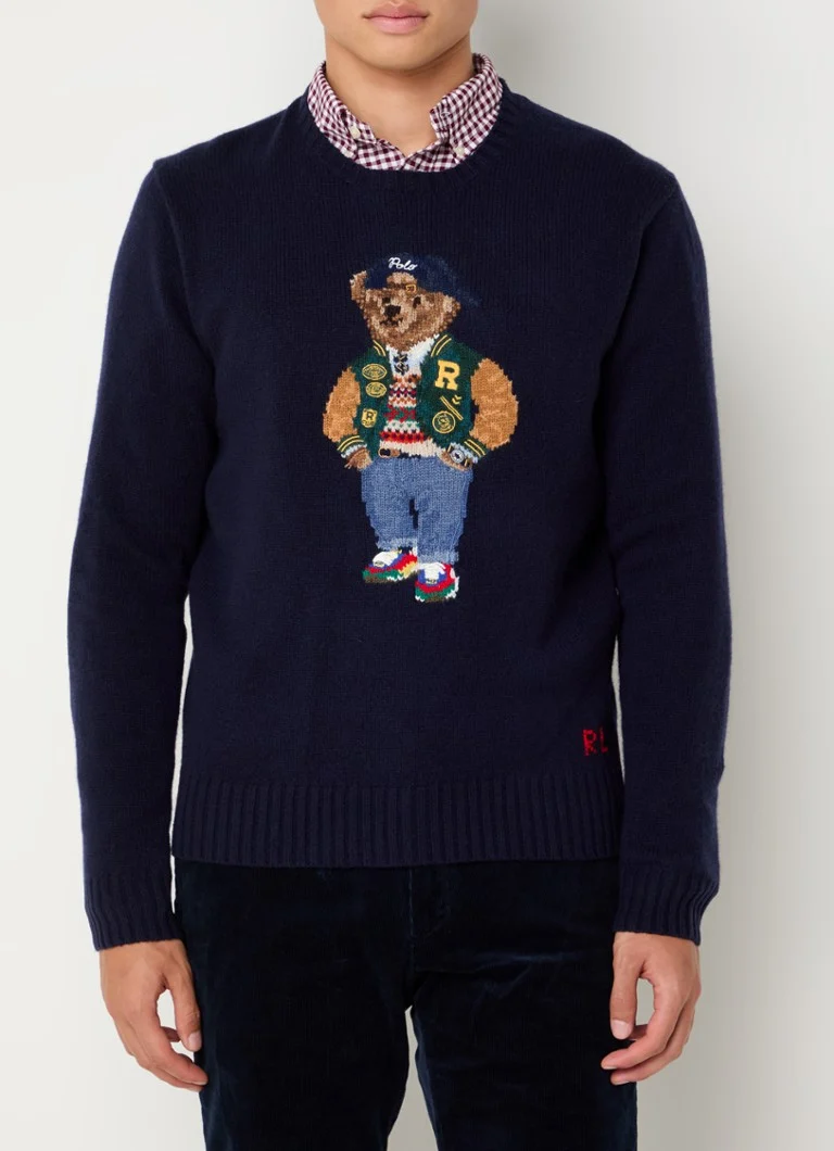 Πουλόβερ Ralph Lauren από λεπτό πλεκτό κασμίρ με πλεκτό σχέδιο