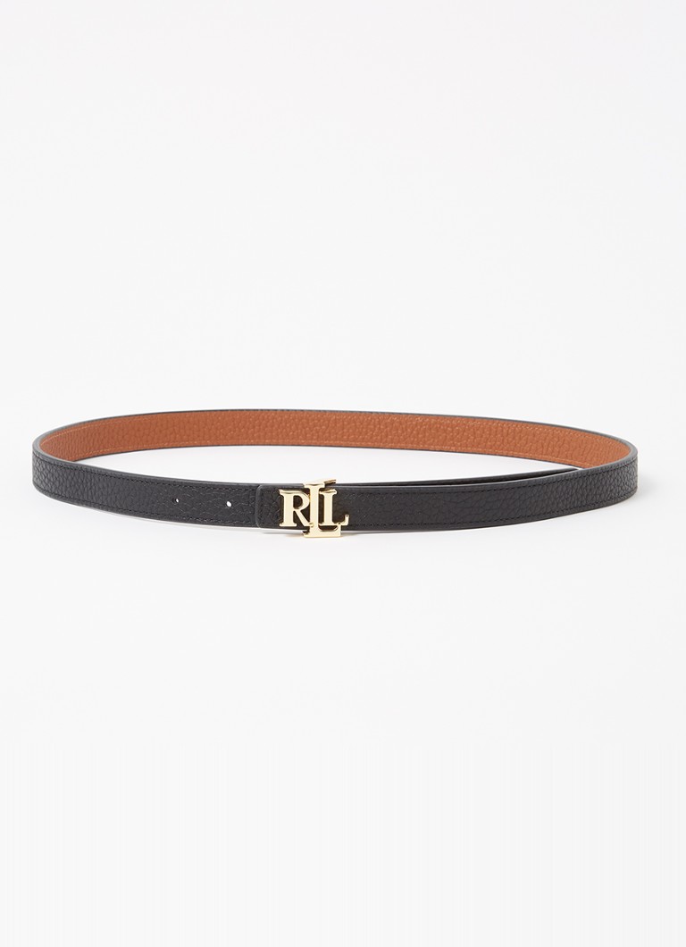 Ralph Laurenin käännettävä nahkavyö logolla