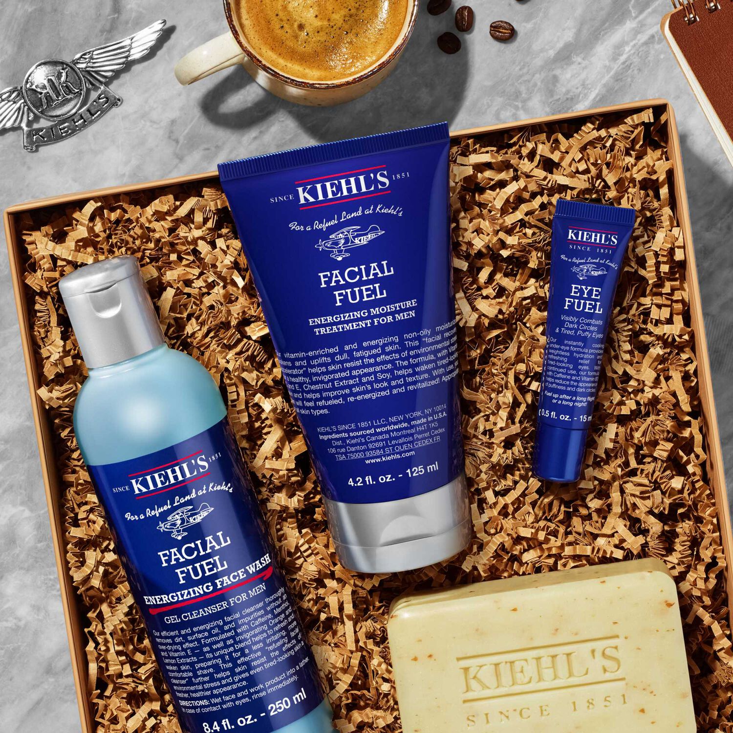 kiehl's Facial Fuel Energizing Face Wash Nettoyant visage énergisant pour homme 250 ml