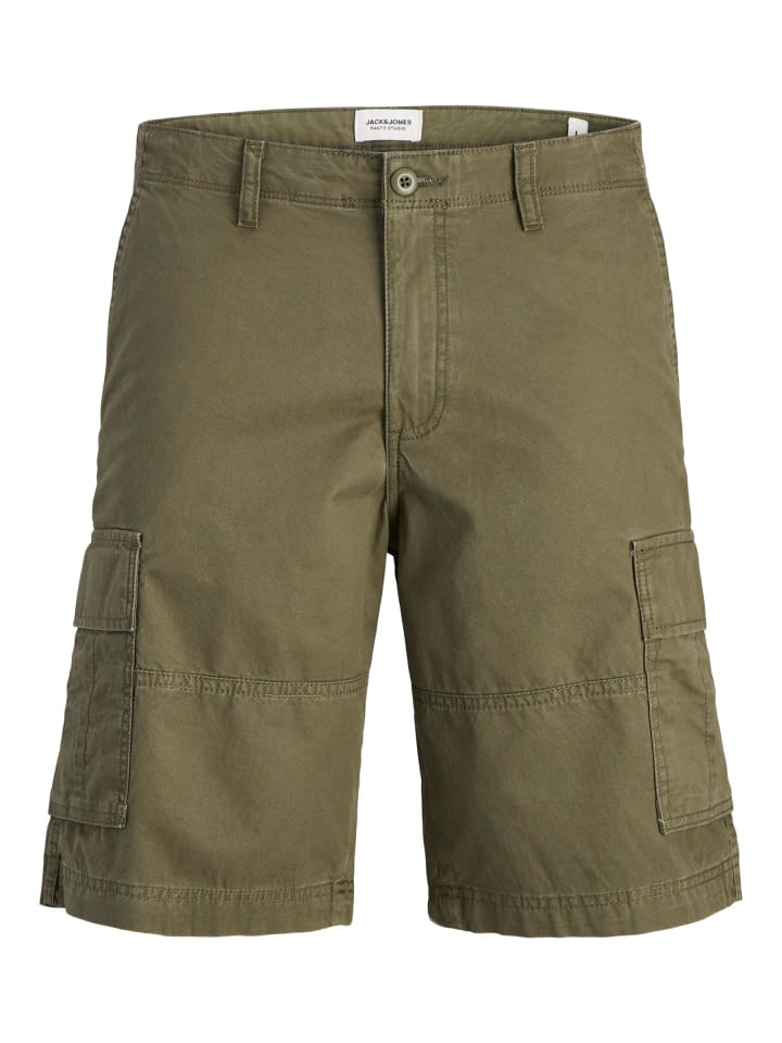 JACK & JONES PLUS Cargo Shorts in Olive Night günstig kaufen