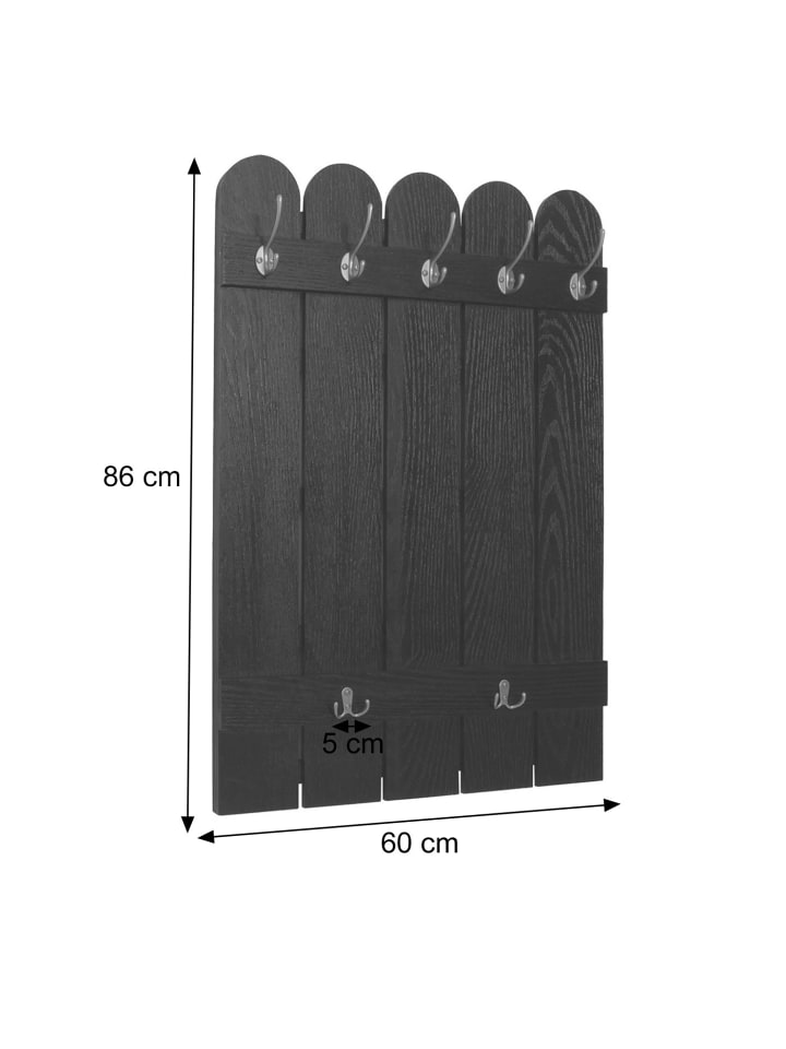 MCW Wandgarderobe N95 86x60cm, Weiß günstig kaufen onesize