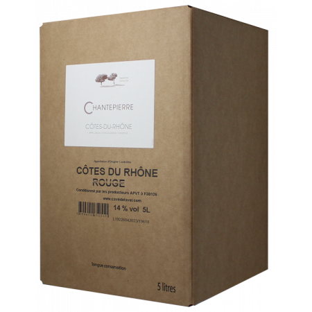 BIB 5L - COTES DU RHONE - DOMAINE CHANTEPIERRE