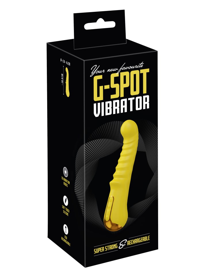 Your new favorite Vibrator G-Spot Vibrator in gelb günstig kaufen 20 cm