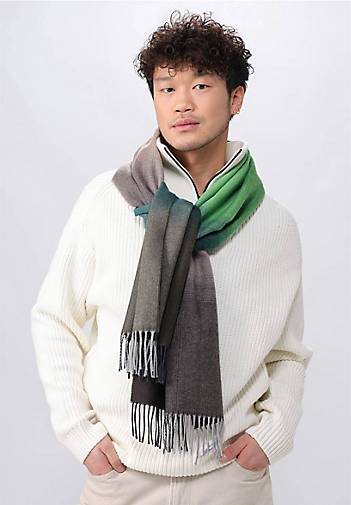 FRAAS Wollschal mit Colour Blocks und Ombré-Effekt