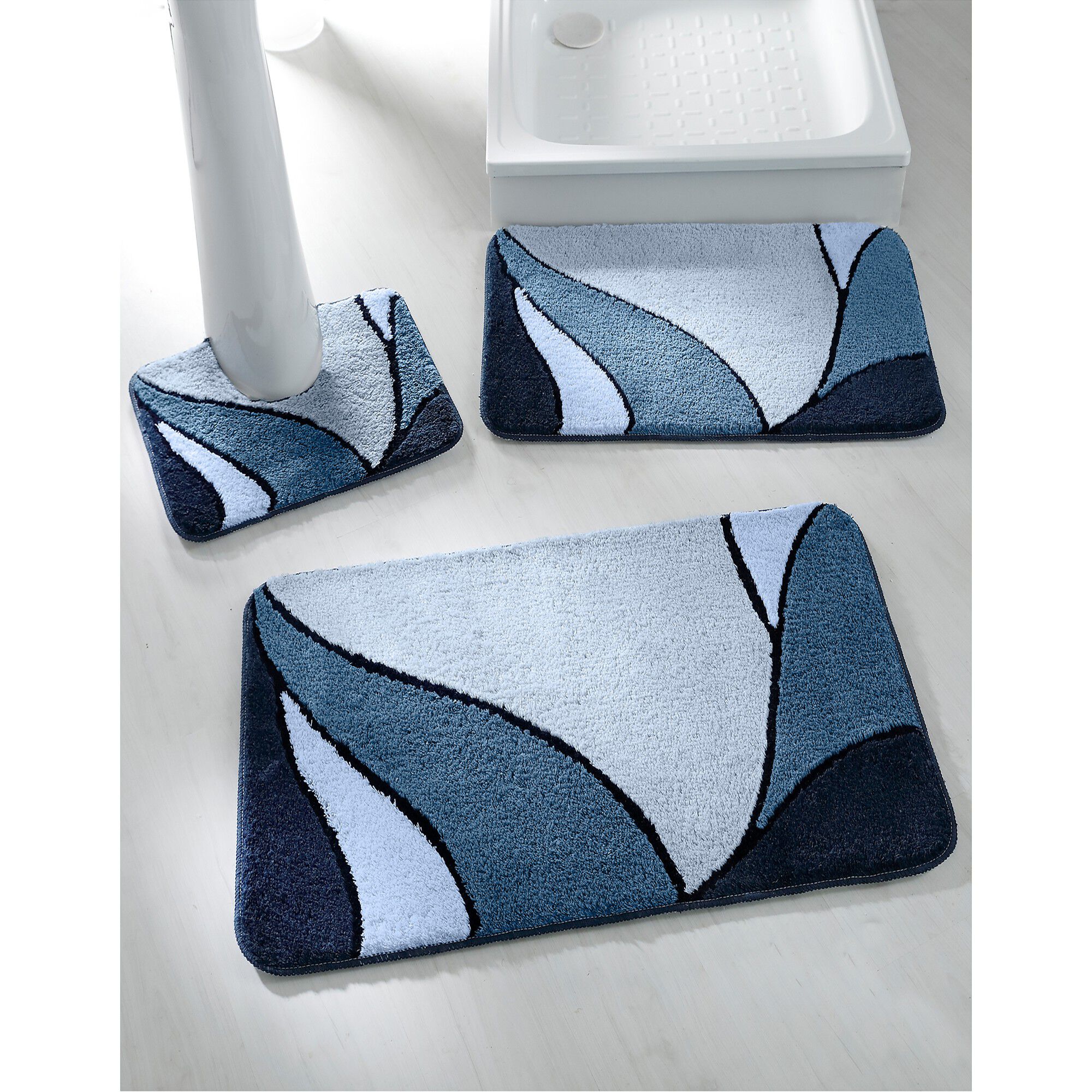 Tapis de bain motif végétal