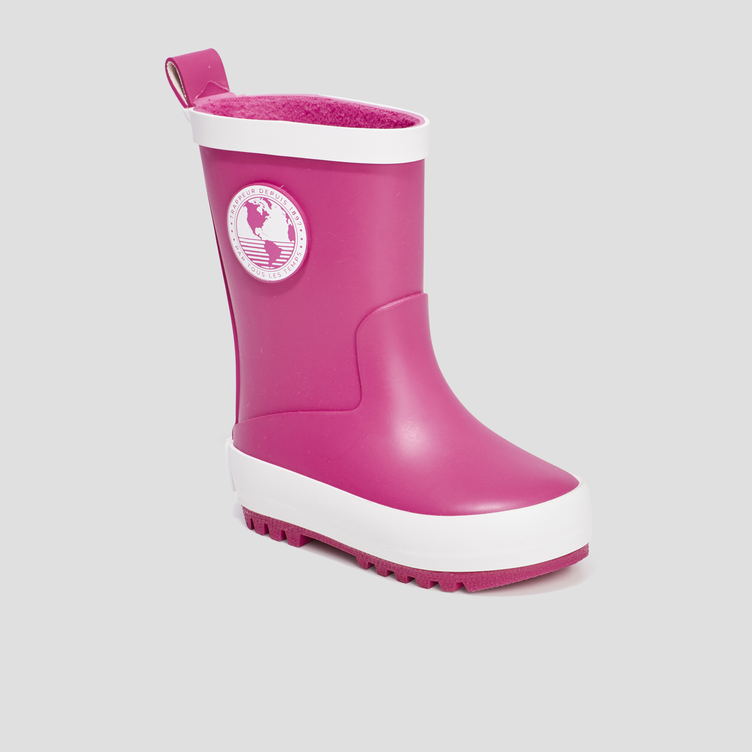 Bottes de pluie Trappeur rose bébé fille | La Halle