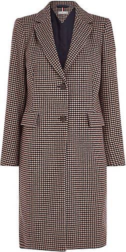 TOMMY HILFIGER Damen Mantel WOOL BLEND CLASSIC CHECK COAT