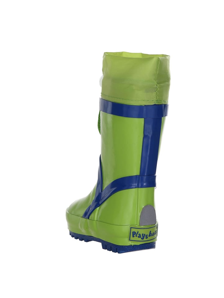 Playshoes Gummistiefel Basic gefüttert in Grün günstig kaufen