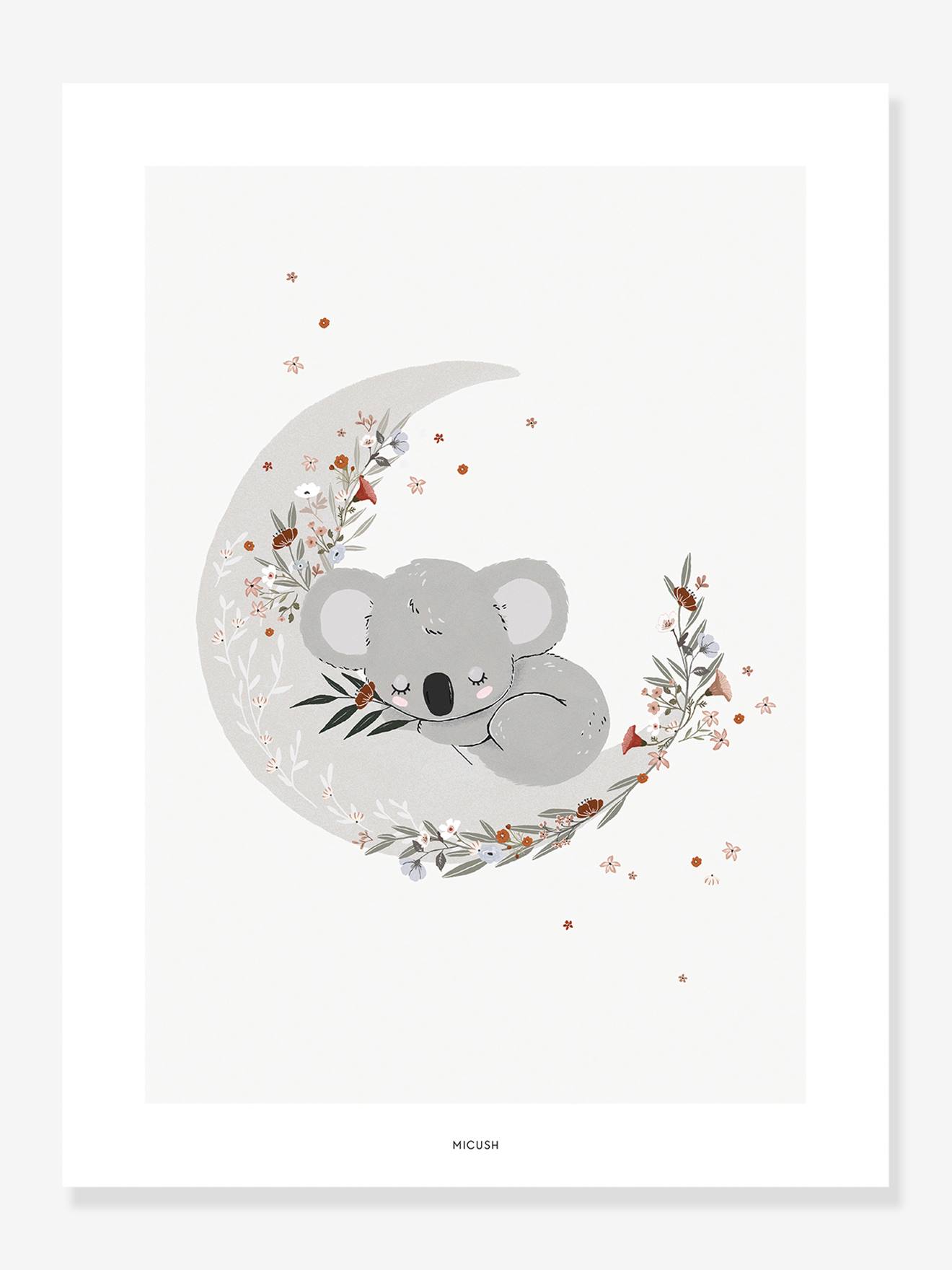 Affiche Koala Lilydale LILIPINSO gris