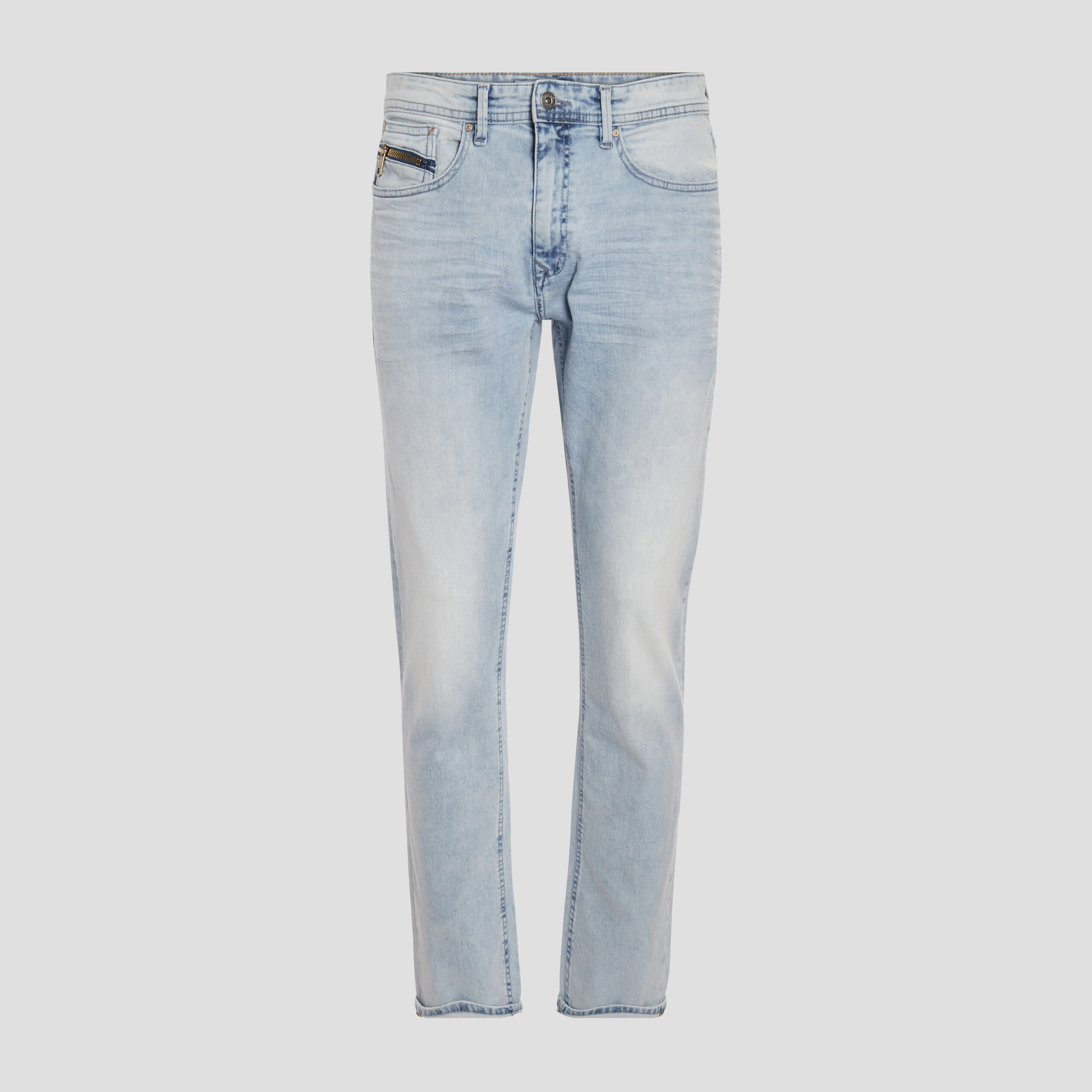 Jeans regular stretch Creeks denim bleach homme | La Halle
