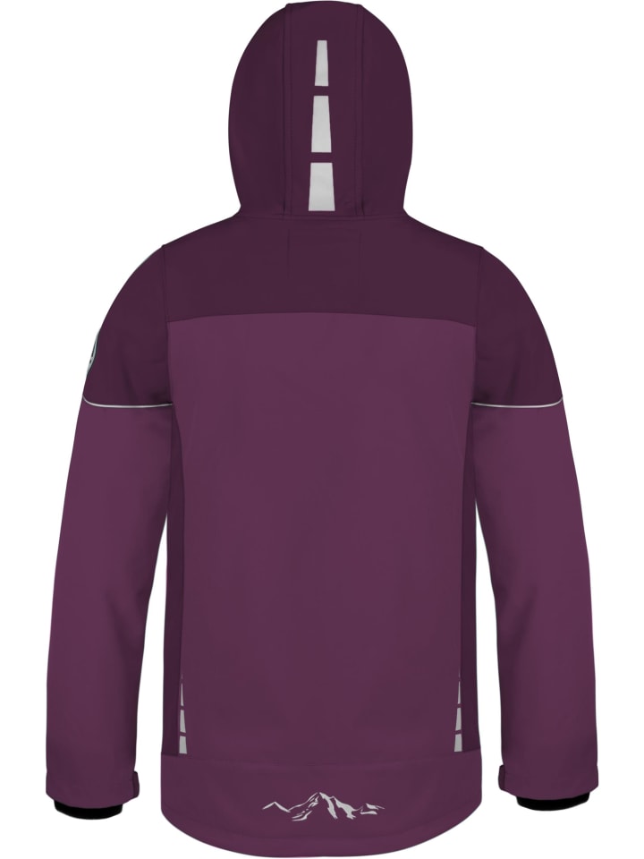 Normani Outdoor Sports Kinder Softshelljacke Galway in Lila/Violett/Grün günstig kaufen