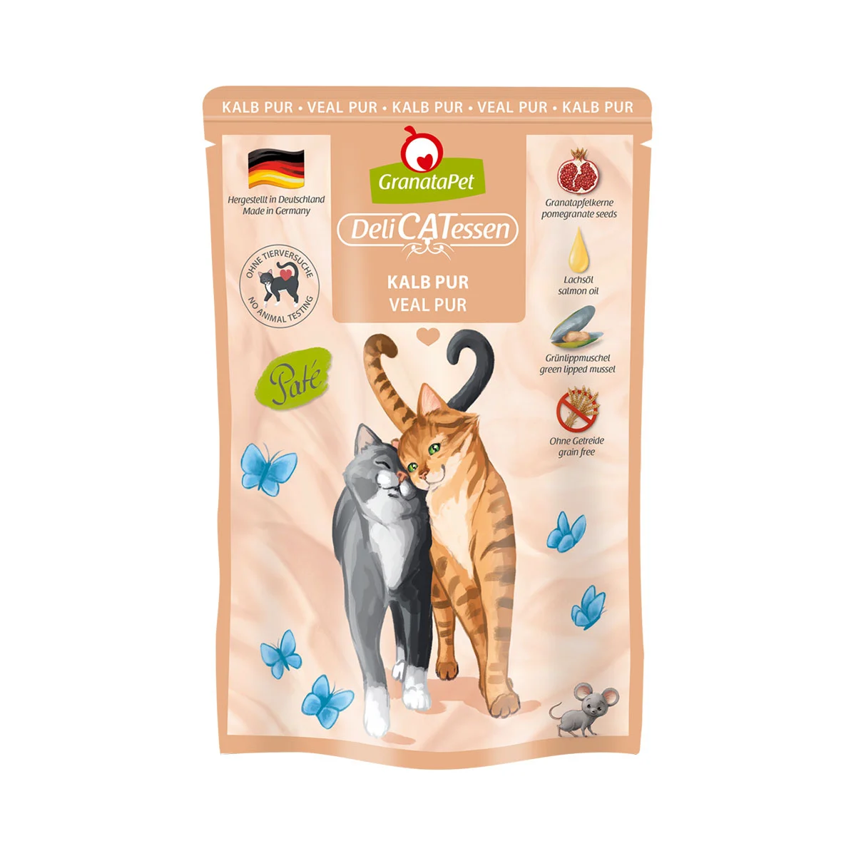 GranataPet Katze - Delicatessen Pouch Kalb PUR bei ZooRoyal