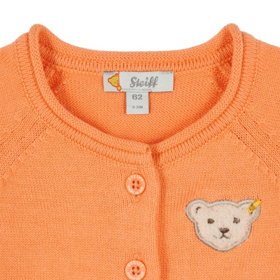 Strickjacke, orange für Mädchen
