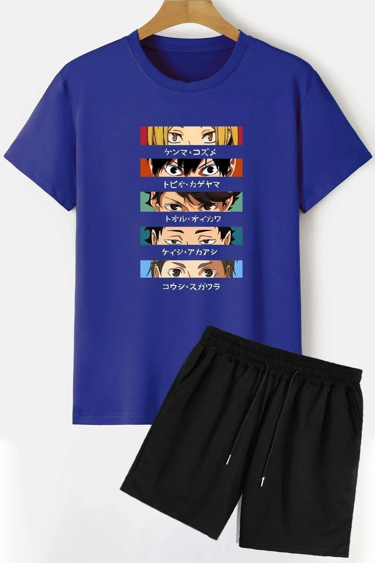 trendypassion  Anime-Shorts-T-Shirt-Trainingsanzug-Set
