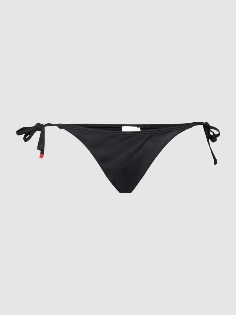 Bikini-Slip mit Label-Print Modell 'SIDE' in schwarz