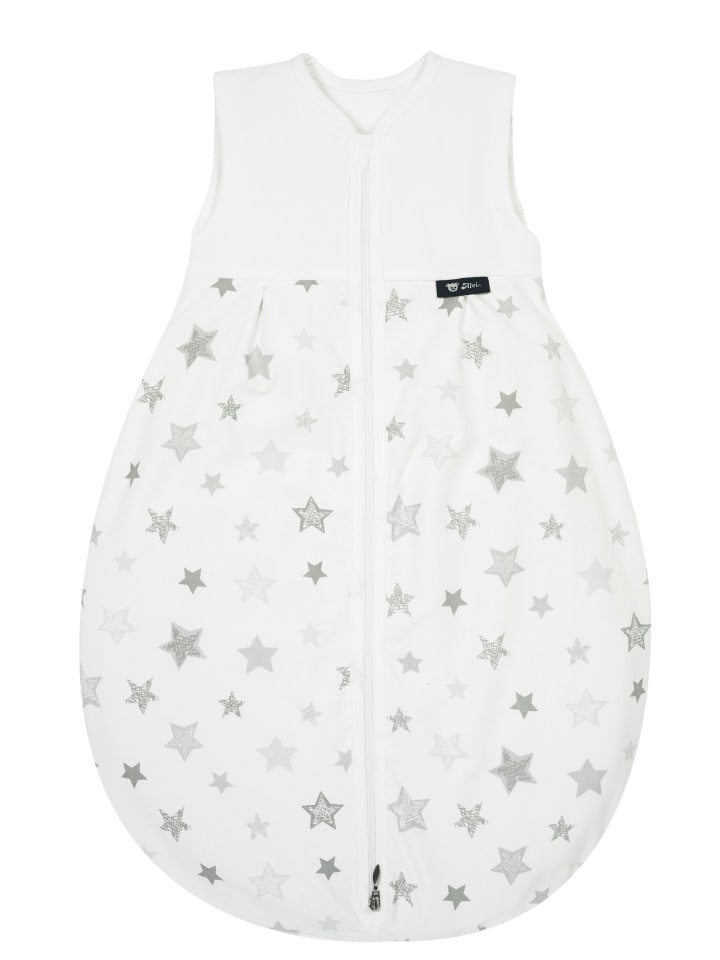 Alvi Mäxchen Sommer Schlafsack light Exclusiv in Silver Stars Silbergrau günstig kaufen