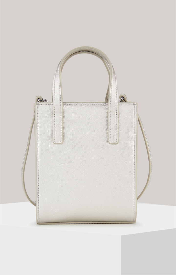 Tote Bag Cofano Rami in Silber