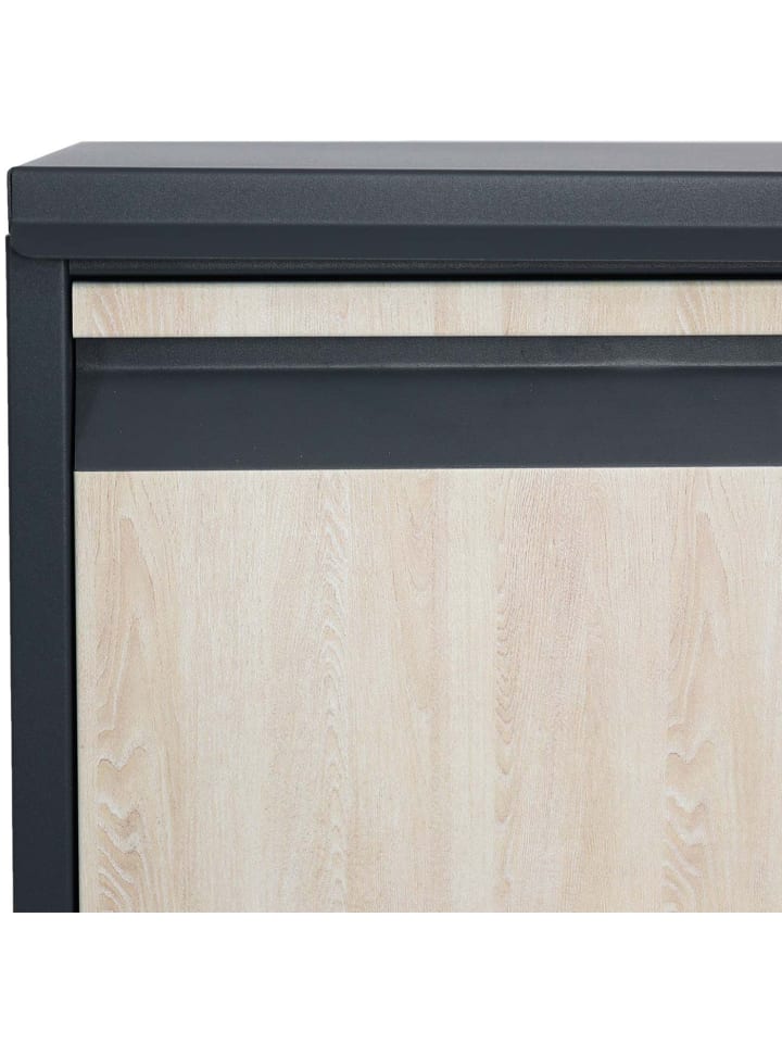 MCW Paketkasten G80 Größe XL, Verzinkt anthrazit, Holzoptik hell günstig kaufen onesize