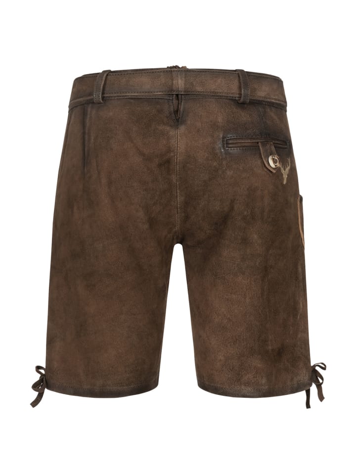 KRÜGER Lederhose Werner in braun günstig kaufen