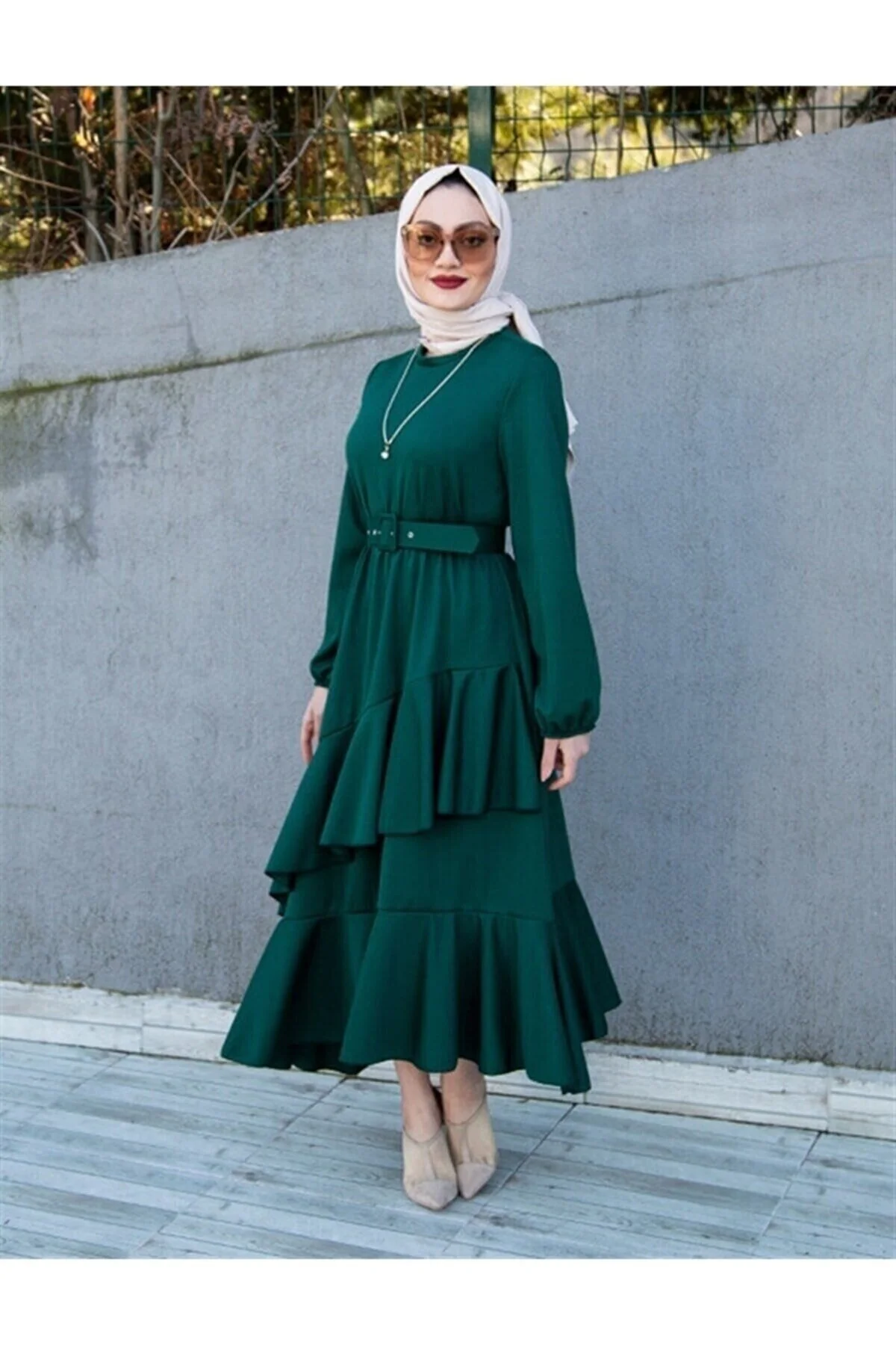VOLT CLOTHİNG  Kleid - Grün - A-Linie