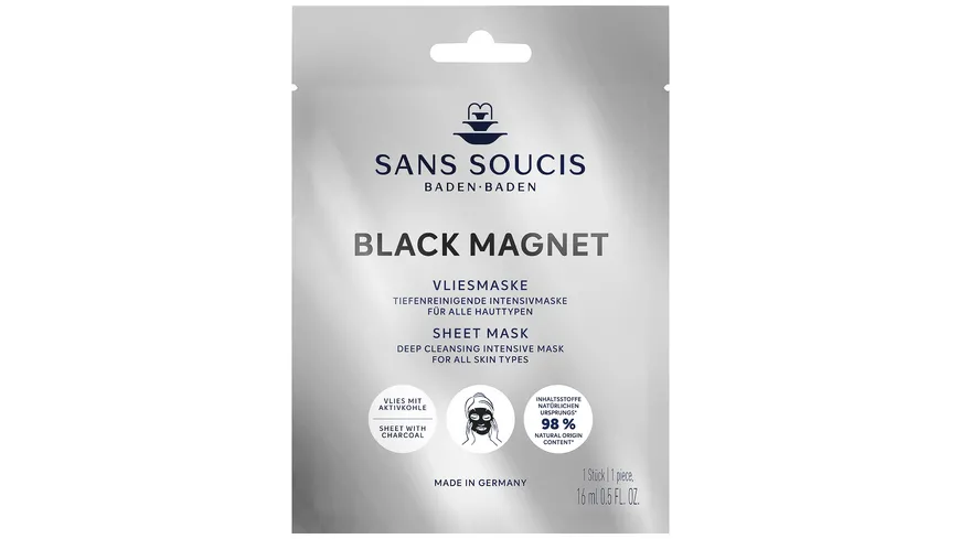 SANS SOUCIS Vliesmaske Black Magnet 16 ml