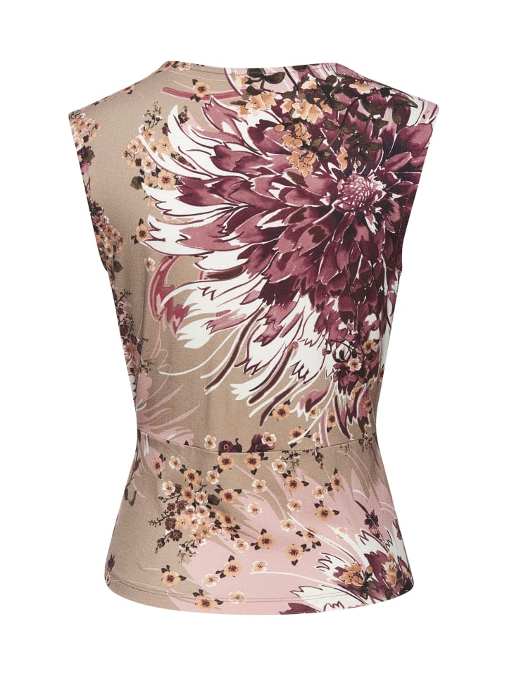 LASCANA Shirttop in taupe-beere bedruckt günstig kaufen