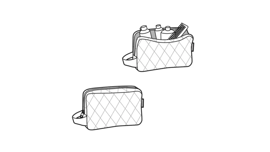reisenthel cosmeticpouch m RHOMBUS BLACK