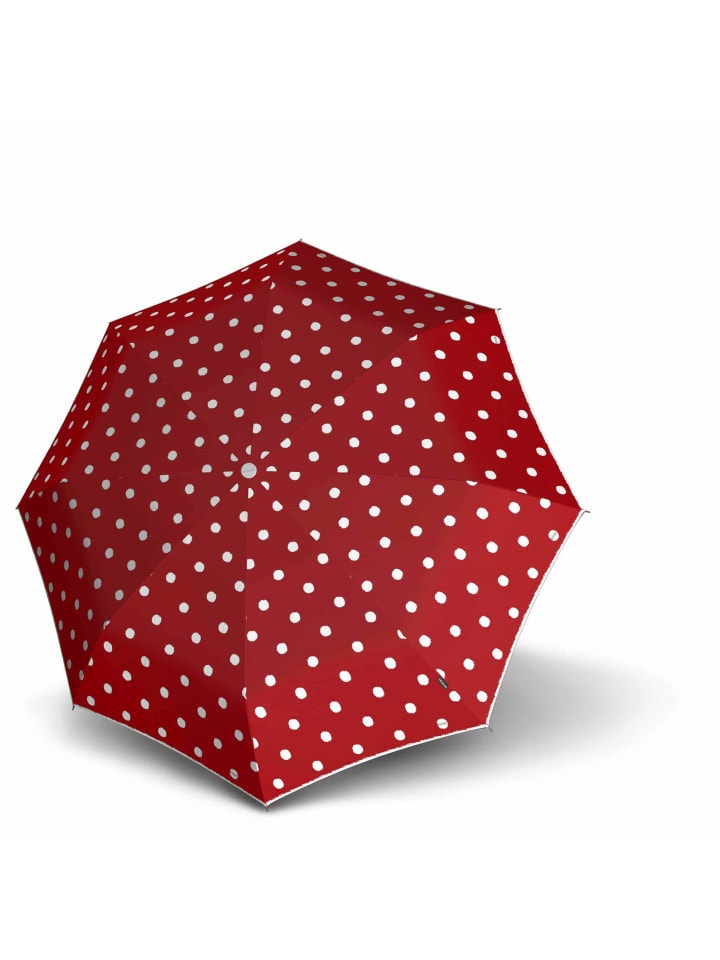 Knirps T.200 M Duomatic - Taschenschirm Regenschirm (sound moon) in dot art red günstig kaufen onesize