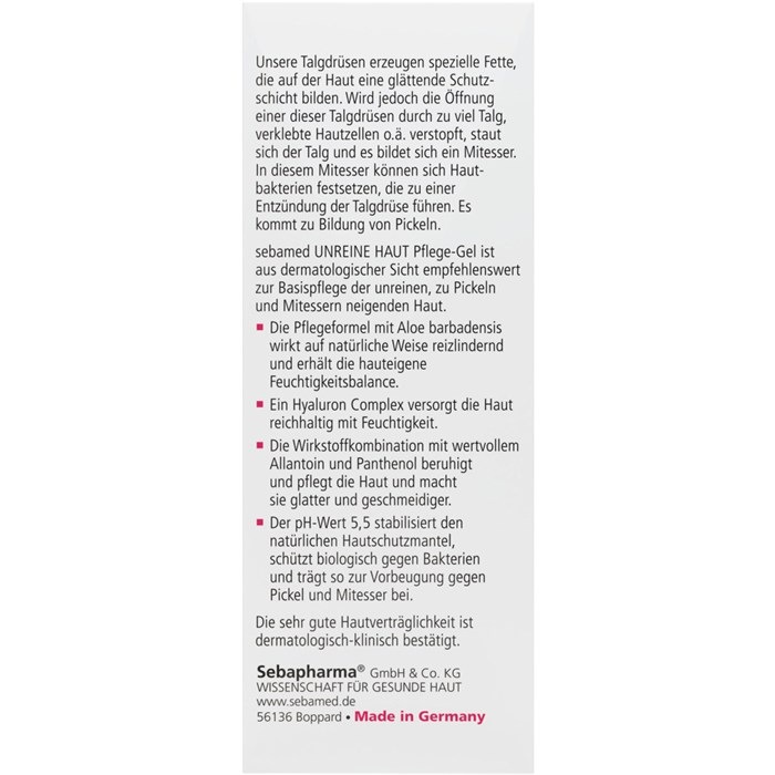 Unreine Haut Pflege-Gel