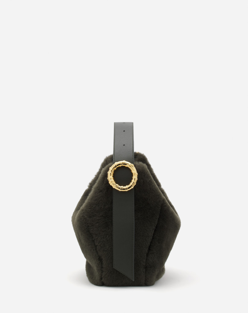 SAC MELODIE HOBO PM EN SHEARLING