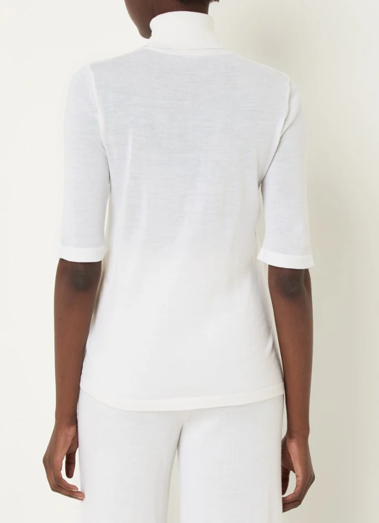 MaxMara Vadius fine-knit virgin wool top with turtleneck