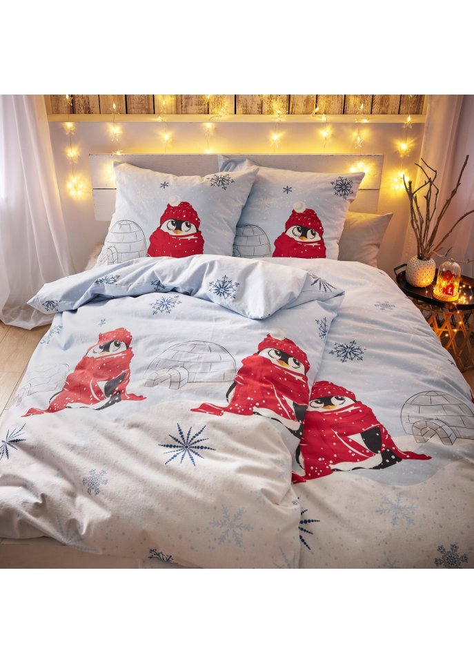 Bettwäsche mit Pinguin