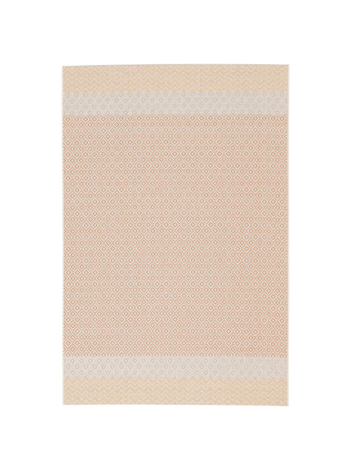 Pergamon In & Outdoor Teppich Flachgewebe Mundo Retro in Beige günstig kaufen 80 x 150cm