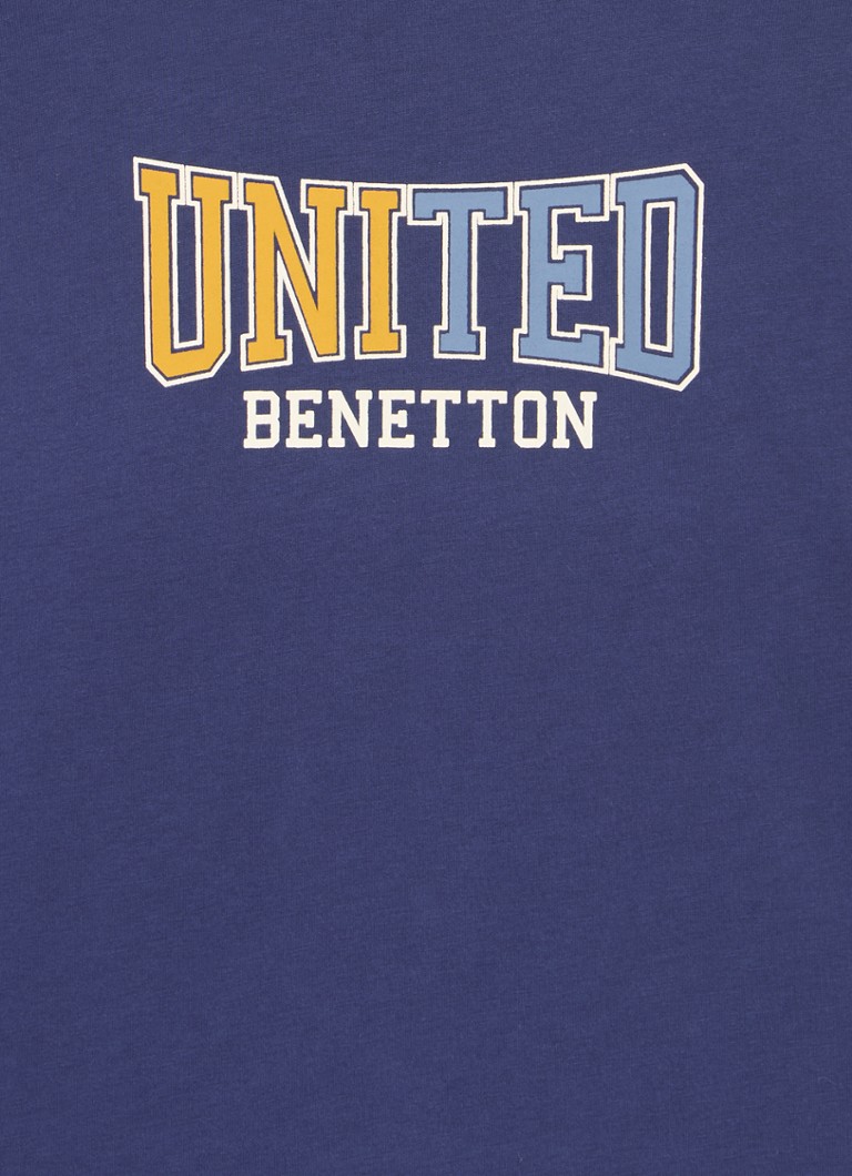 Koszula z długim rękawem Benetton z nadrukowanym logo