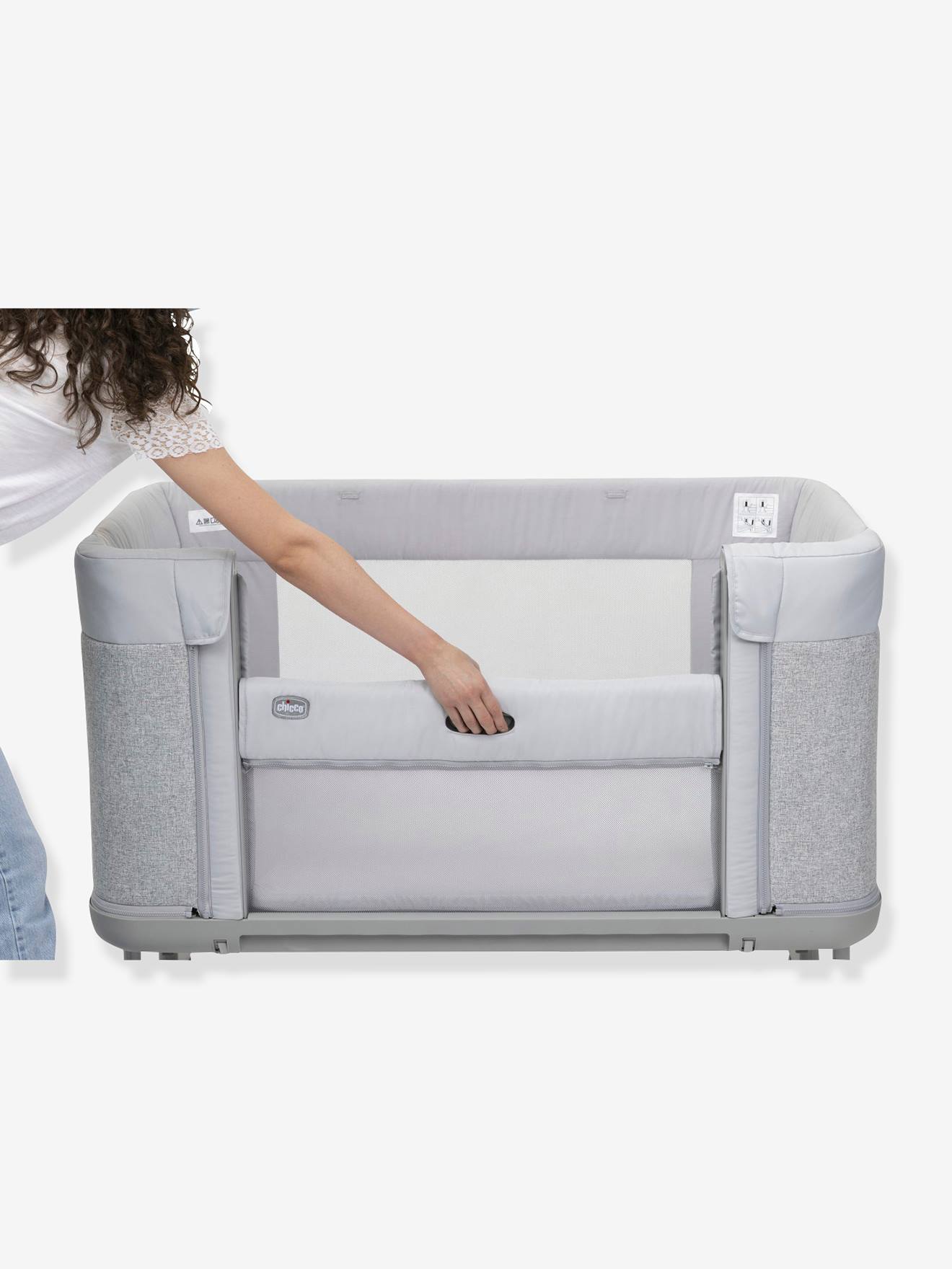 Berceau cododo évolutif Next2Me Forever CHICCO cool grey