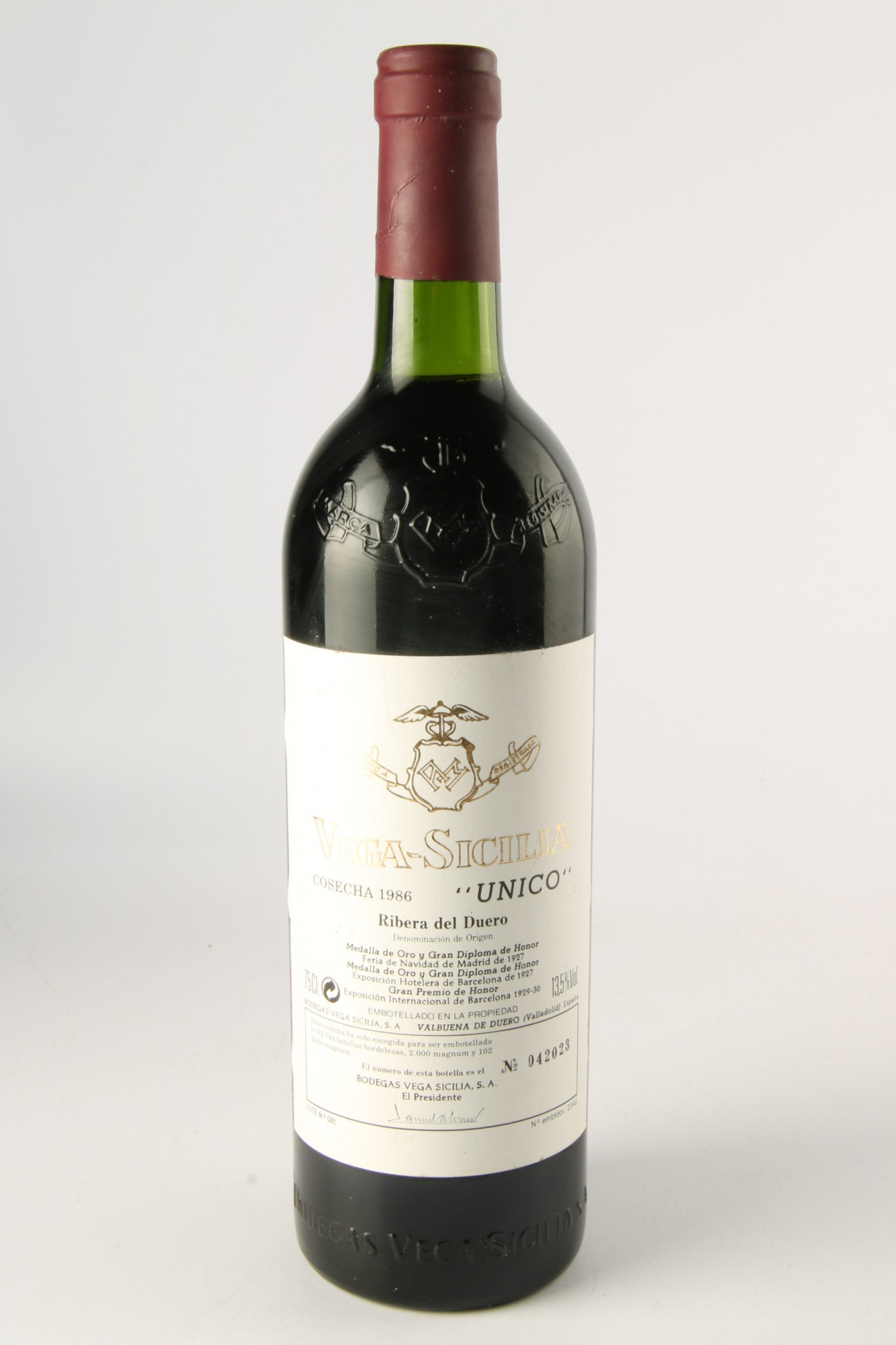 Vin 1986 VEGA SICILIA Unico 1986, Ribera del Duero. Vin ancien - SoDivin