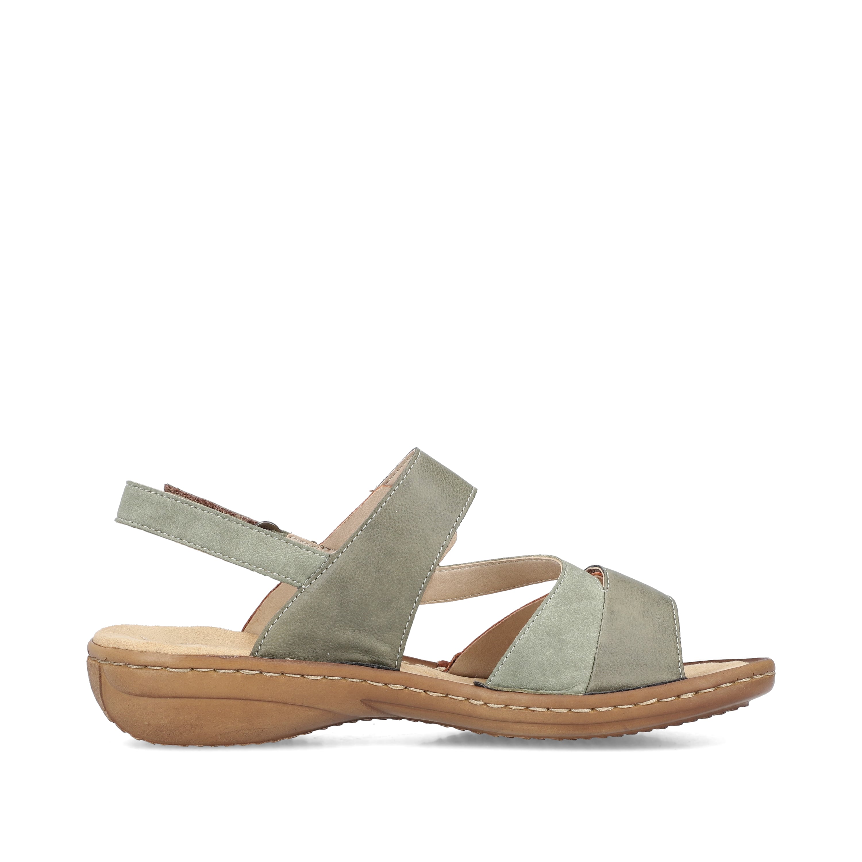 Rieker Damen Riemchensandalen grüngrau